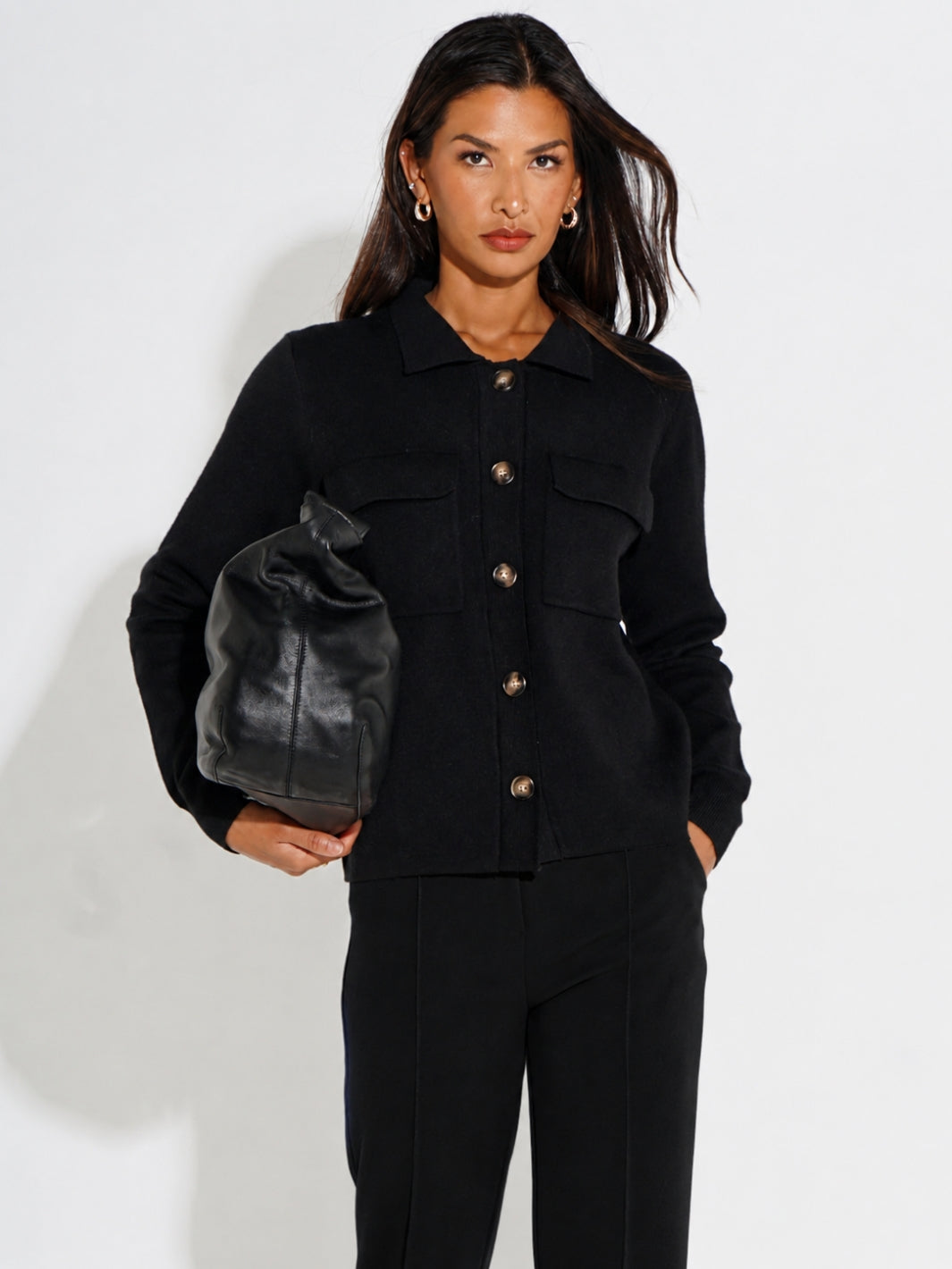 Kate & Pippa Dani Cardigan In Black-Kate & Pippa