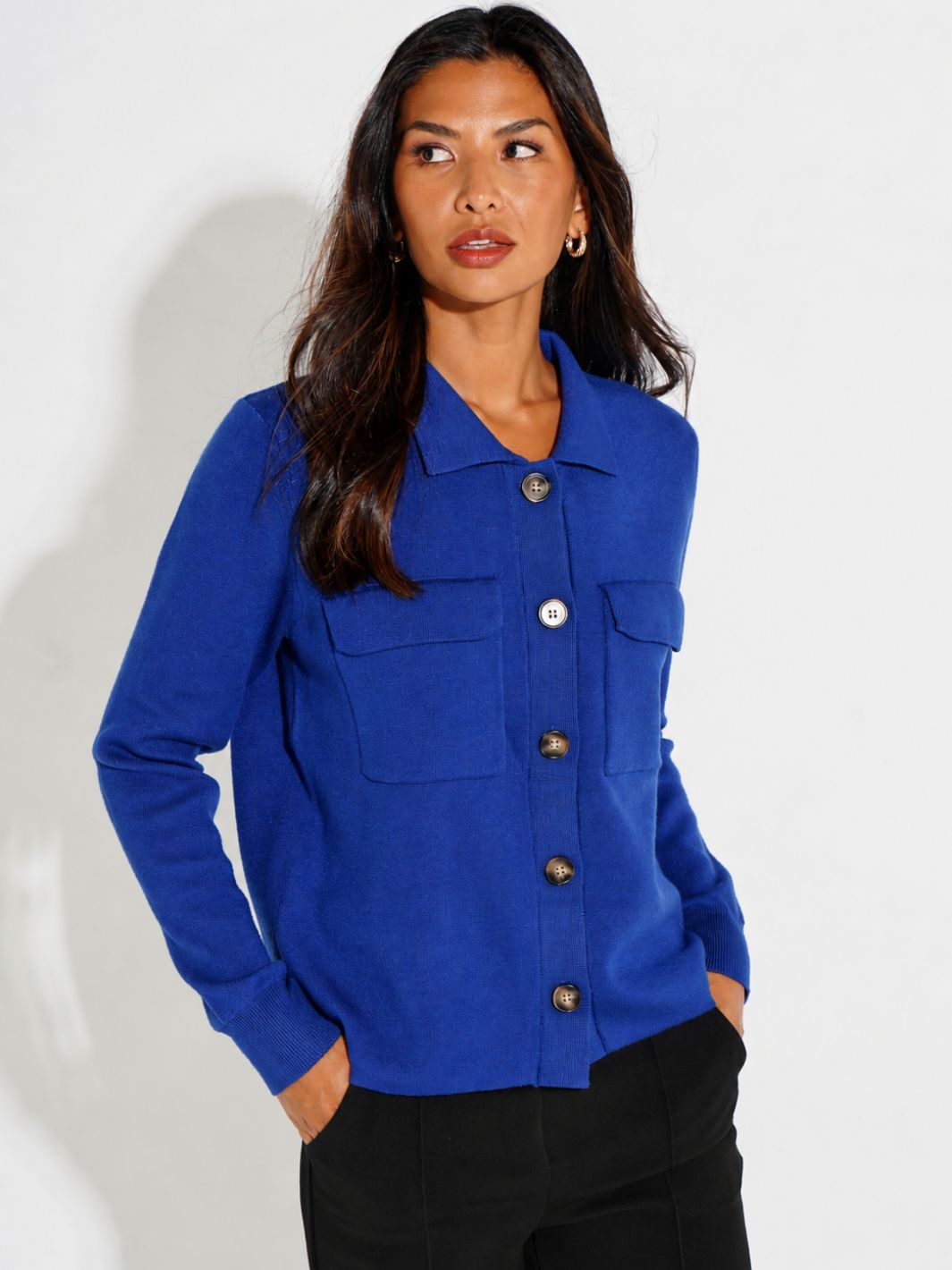 Kate & Pippa Dani Cardigan In Blue-Kate & Pippa