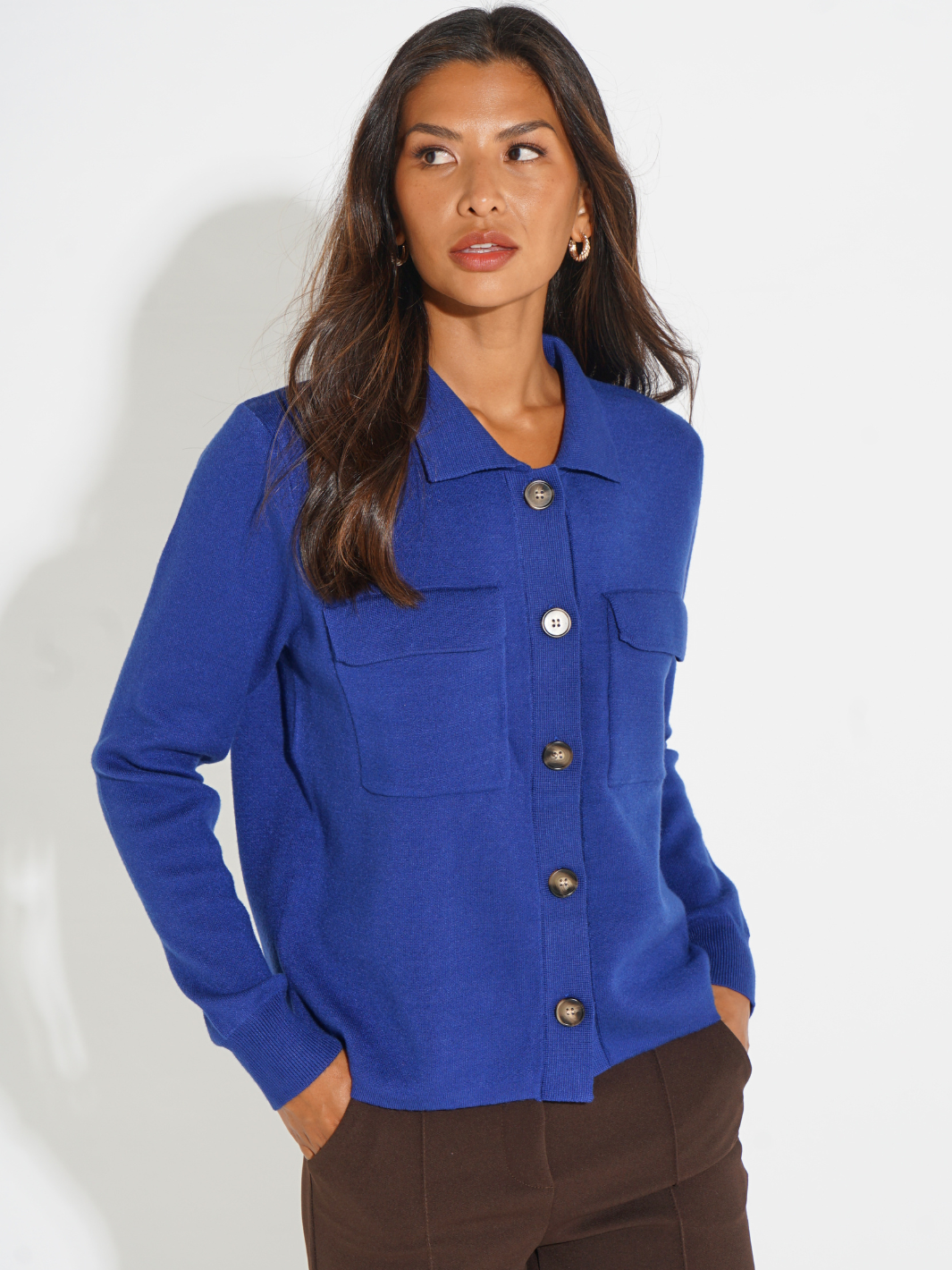 Kate & Pippa Dani Cardigan In Blue-Kate & Pippa