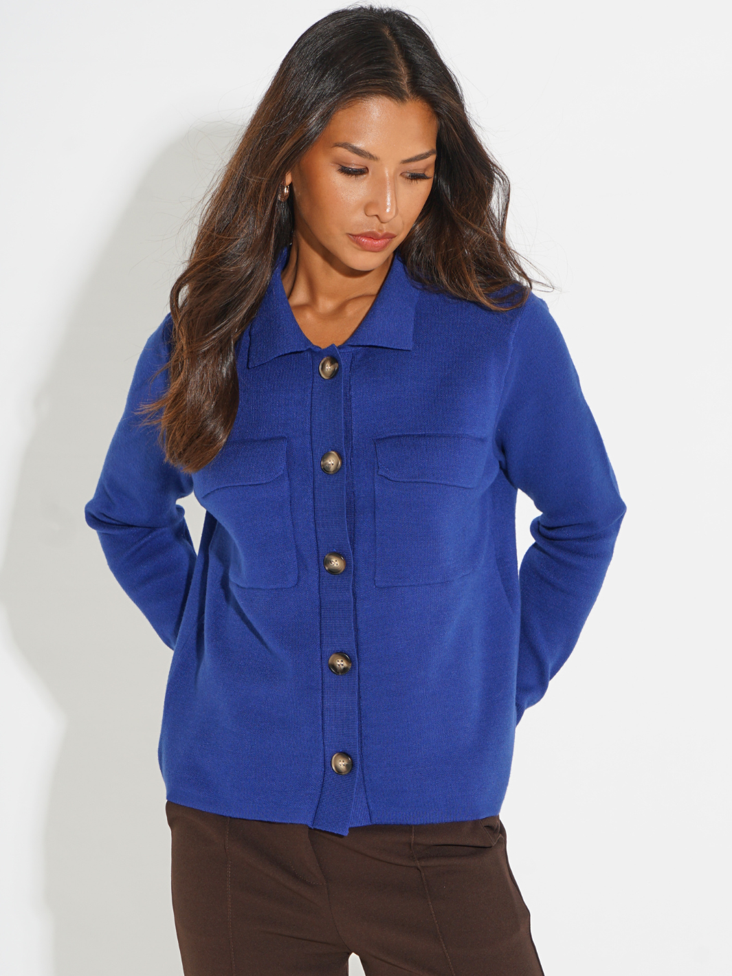 Kate & Pippa Dani Cardigan In Blue-Kate & Pippa