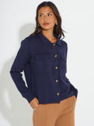 Kate & Pippa Dani Cardigan In Navy-Kate & Pippa