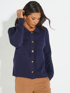 Kate & Pippa Dani Cardigan In Navy-Kate & Pippa