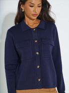 Kate & Pippa Dani Cardigan In Navy-Kate & Pippa