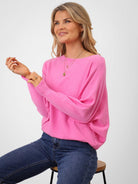 Kate & Pippa Elba Pearl Detail Knit Jumper In Pink-Kate & Pippa Autumn/Winter Ladies Clothing