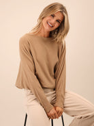 Kate & Pippa Elba Pearl Knit In Beige-Kate & Pippa
