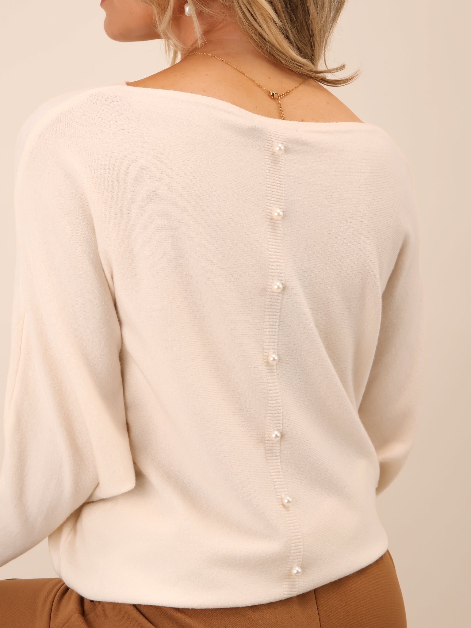 Kate & Pippa Elba Pearl Knit In Cream-Kate & Pippa