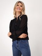 Kate & Pippa Fia Top In Black-Kate & Pippa Autumn/Winter Ladies Clothing