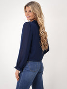 Kate & Pippa Fia Top In Navy-Kate & Pippa Autumn/Winter Ladies Clothing