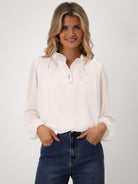 Kate & Pippa Fia Top In White-Kate & Pippa Autumn/Winter Ladies Clothing