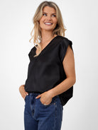 Kate & Pippa Freya Top In Black-Kate & Pippa Autumn/Winter Ladies Clothing