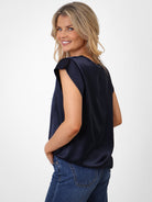 Kate & Pippa Freya Top In Navy-Kate & Pippa Autumn/Winter Ladies Clothing
