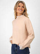 Kate & Pippa Gracie Knit Jumper In Beige-Kate & Pippa Autumn/Winter Ladies Clothing