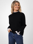 Kate & Pippa Gracie Knit Jumper In Black-Kate & Pippa Autumn/Winter Ladies Clothing