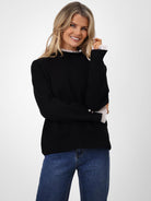 Kate & Pippa Gracie Knit Jumper In Black-Kate & Pippa Autumn/Winter Ladies Clothing