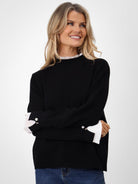 Kate & Pippa Gracie Knit Jumper In Black-Kate & Pippa Autumn/Winter Ladies Clothing