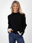 Kate & Pippa Gracie Knit Jumper In Black-Kate & Pippa Autumn/Winter Ladies Clothing