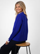 Kate & Pippa Gracie Knit Jumper In Blue-Kate & Pippa Autumn/Winter Ladies Clothing