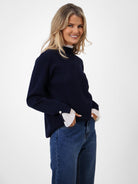 Kate & Pippa Gracie Knit Jumper In Navy-Kate & Pippa Autumn/Winter Ladies Clothing