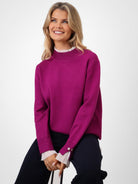 Kate & Pippa Gracie Knit Jumper In Plum-Kate & Pippa Autumn/Winter Ladies Clothing