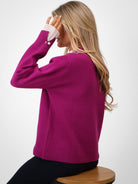 Kate & Pippa Gracie Knit Jumper In Plum-Kate & Pippa Autumn/Winter Ladies Clothing