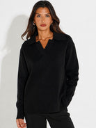 Kate & Pippa Jesse Knit Jumper In Black-Kate & Pippa