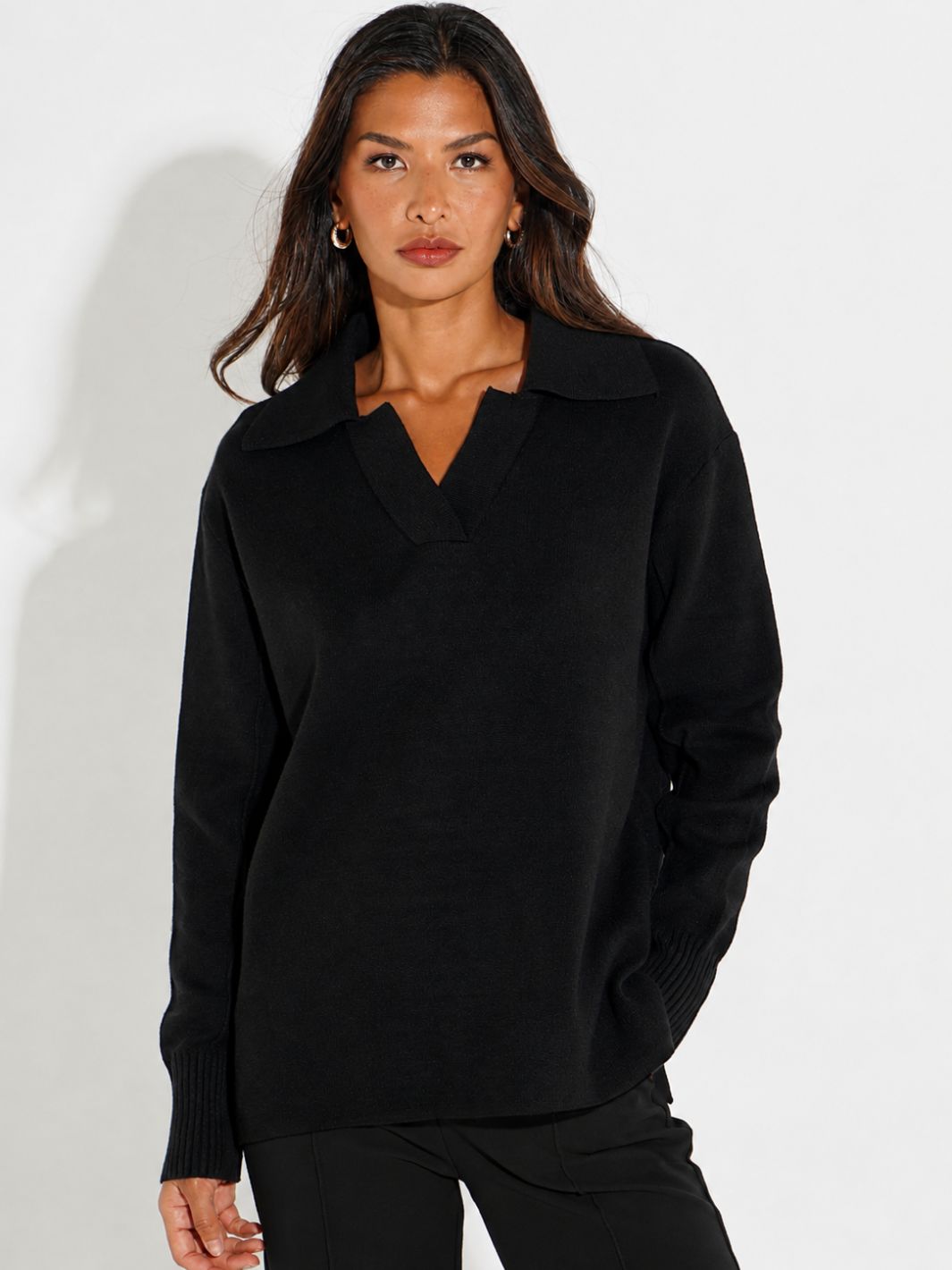 Kate & Pippa Jesse Knit Jumper In Black-Kate & Pippa