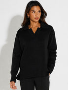 Kate & Pippa Jesse Knit Jumper In Black-Kate & Pippa