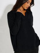 Kate & Pippa Jesse Knit Jumper In Black-Kate & Pippa