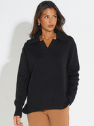 Kate & Pippa Jesse Knit Jumper In Black-Kate & Pippa