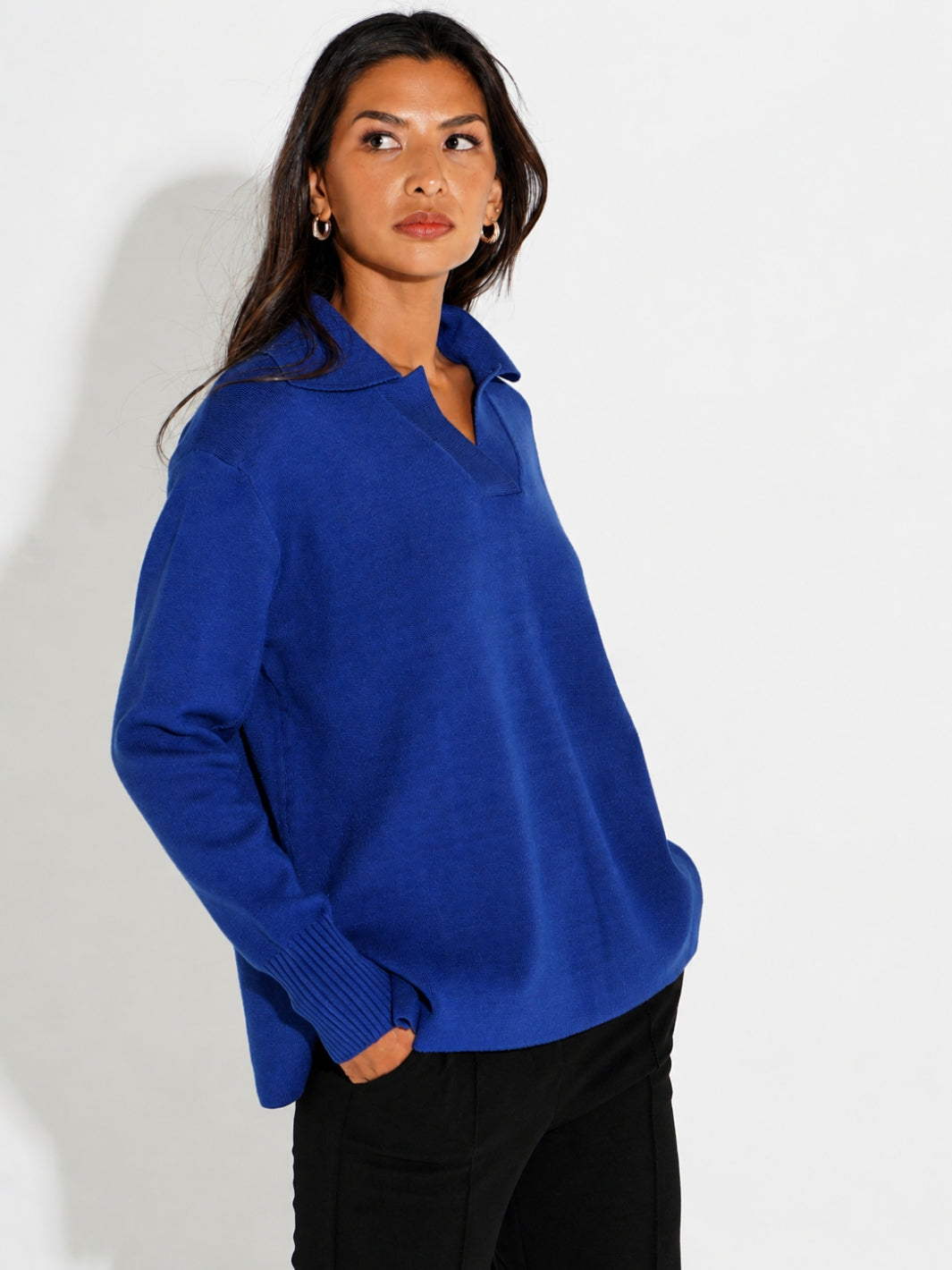 Kate & Pippa Jesse Knit Jumper In Blue-Kate & Pippa