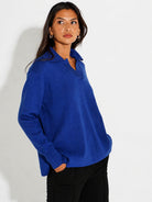 Kate & Pippa Jesse Knit Jumper In Blue-Kate & Pippa