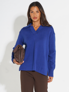 Kate & Pippa Jesse Knit Jumper In Blue-Kate & Pippa