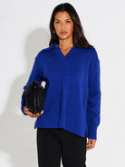 Kate & Pippa Jesse Knit Jumper In Blue-Kate & Pippa
