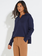 Kate & Pippa Jesse Knit Jumper In Navy-Kate & Pippa