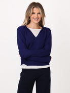 Kate & Pippa Juno Jumper In Navy-Kate & Pippa