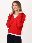 Kate & Pippa Juno Jumper In Red-Kate & Pippa