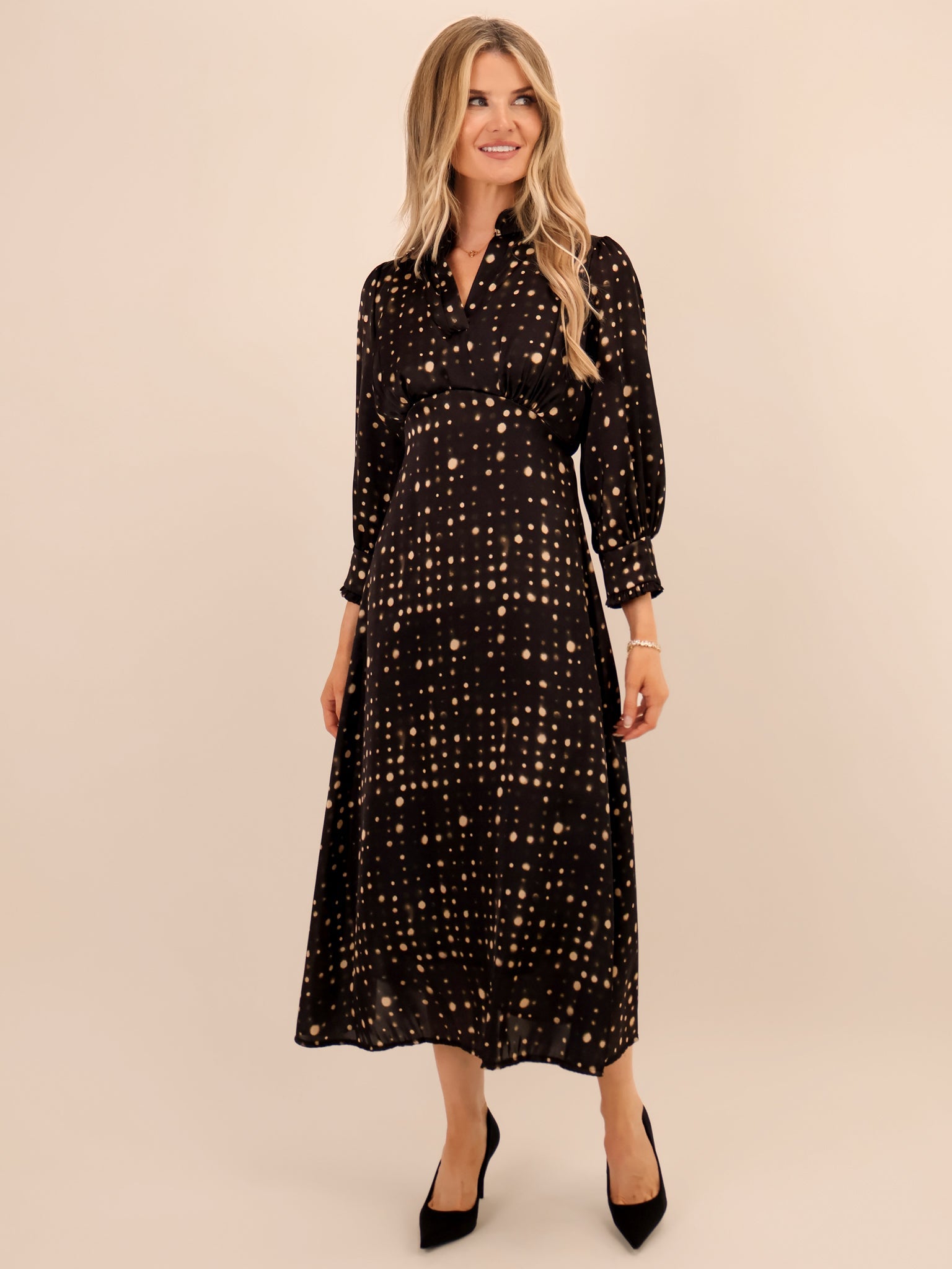 Kate & Pippa Kimber Midi Dress In Black-Kate & Pippa