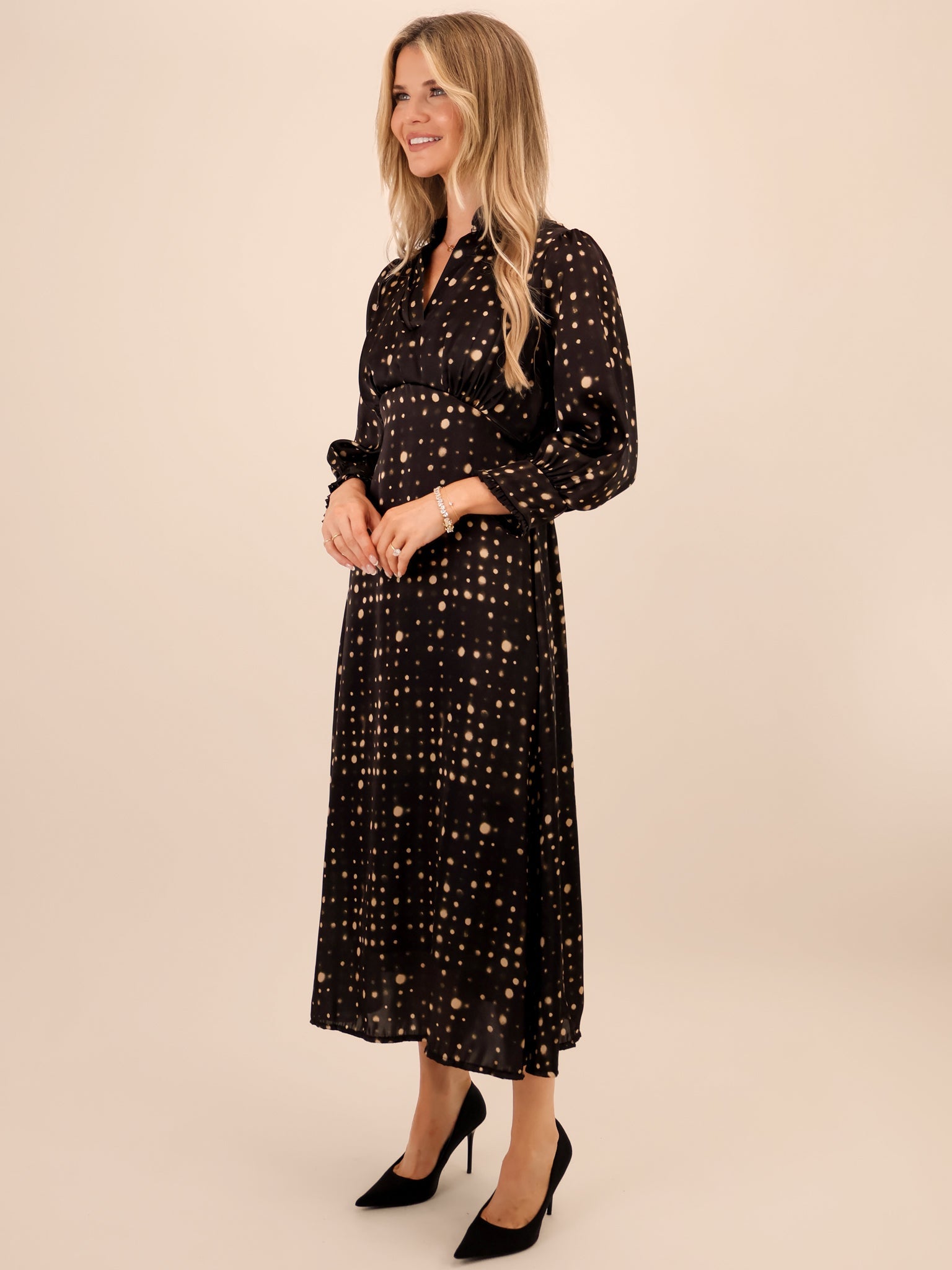 Kate & Pippa Kimber Midi Dress In Black-Kate & Pippa