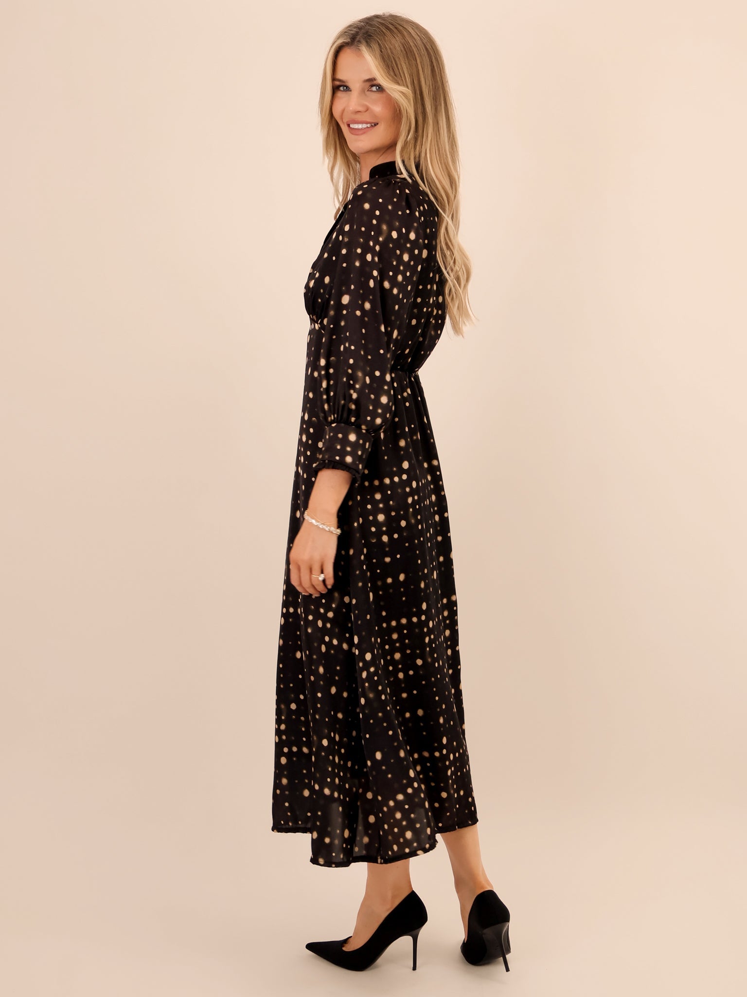 Kate & Pippa Kimber Midi Dress In Black-Kate & Pippa