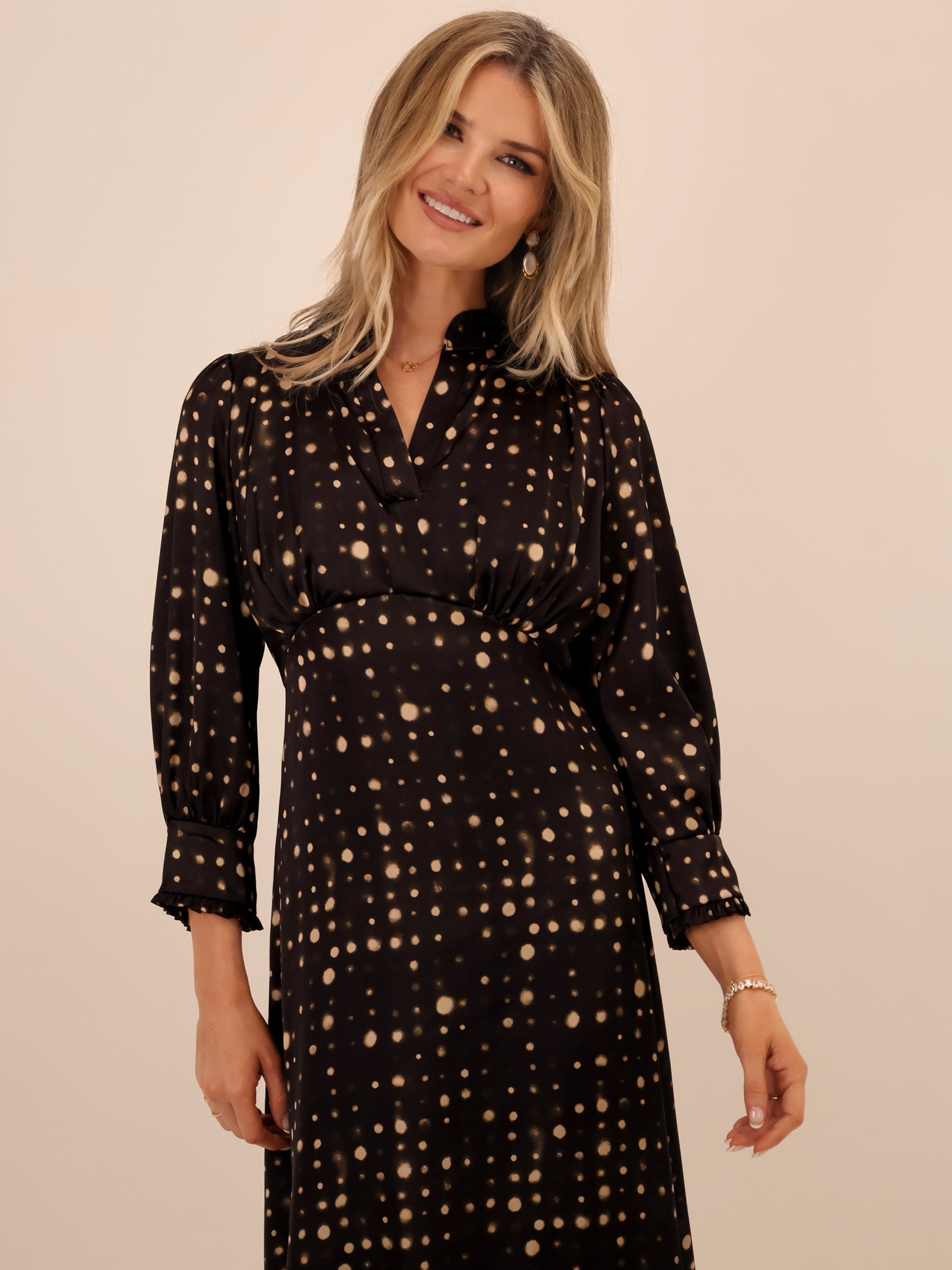 Kate & Pippa Kimber Midi Dress In Black-Kate & Pippa