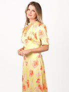 Kate & Pippa Kimber Midi Dress in Lemon-Kate & Pippa