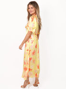 Kate & Pippa Kimber Midi Dress in Lemon-Kate & Pippa