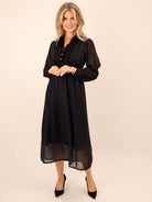 Kate & Pippa Kimi Midi Dress In Black-Kate & Pippa