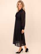 Kate & Pippa Kimi Midi Dress In Black-Kate & Pippa