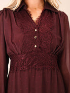 Kate & Pippa Kimi Midi Dress In Plum-Kate & Pippa