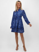 Kate & Pippa Latina Mini Dress In Navy Print-Kate & Pippa