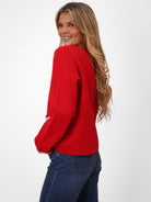 Kate & Pippa Luna Cardigan In Red-Kate & Pippa Autumn/Winter Ladies Clothing