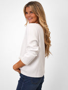 Kate & Pippa Luna Cardigan In White-Kate & Pippa Autumn/Winter Ladies Clothing