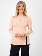 Kate & Pippa Margot Knit Top In Beige-Kate & Pippa Autumn/Winter Ladies Clothing