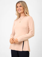 Kate & Pippa Margot Knit Top In Beige-Kate & Pippa Autumn/Winter Ladies Clothing